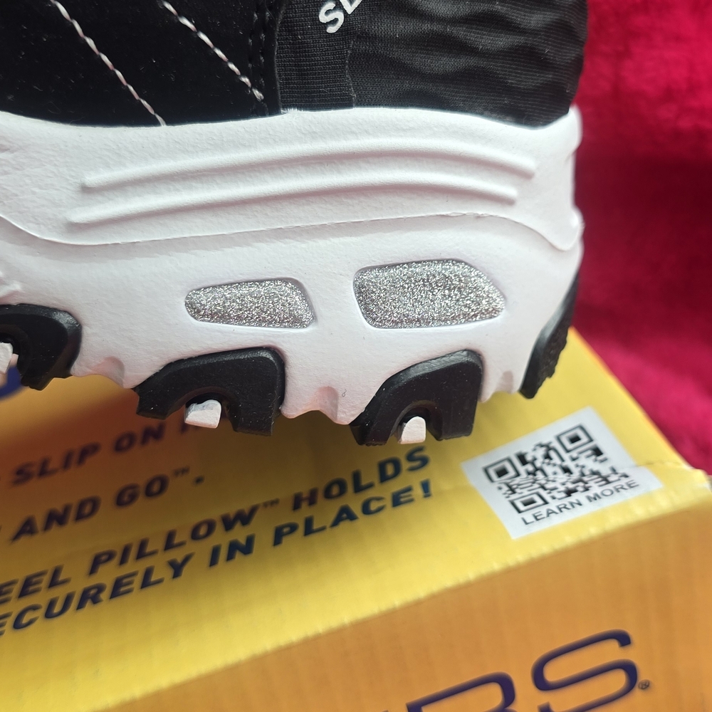 Skechers Black and White Slip-Ins Athletic Sneakers - Picture 4 of 8